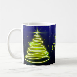 Café Caneca de Natal Árvore Feliz da Neon Tree
