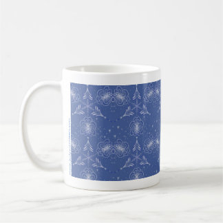 Café Caneca de Natal Azul