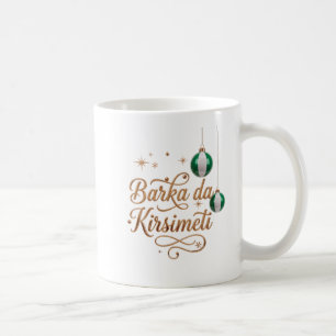 Café Caneca de Natal Barka da Kirsimeti Hausa