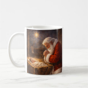 Café Caneca de Natal Baseada na Fé - Caneca do Papai No