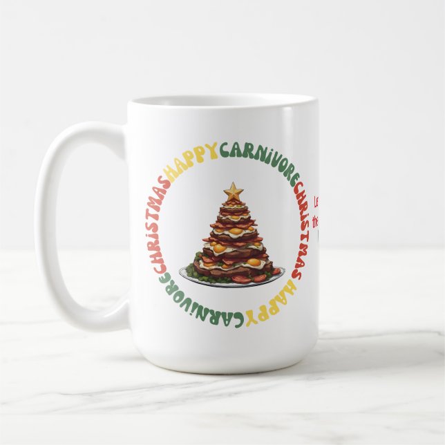 Café Caneca de Natal Carnívora (Esquerda)