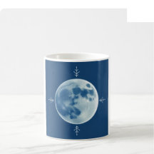 Caneca de Natal com Desenho Linear - Gelo e Prata