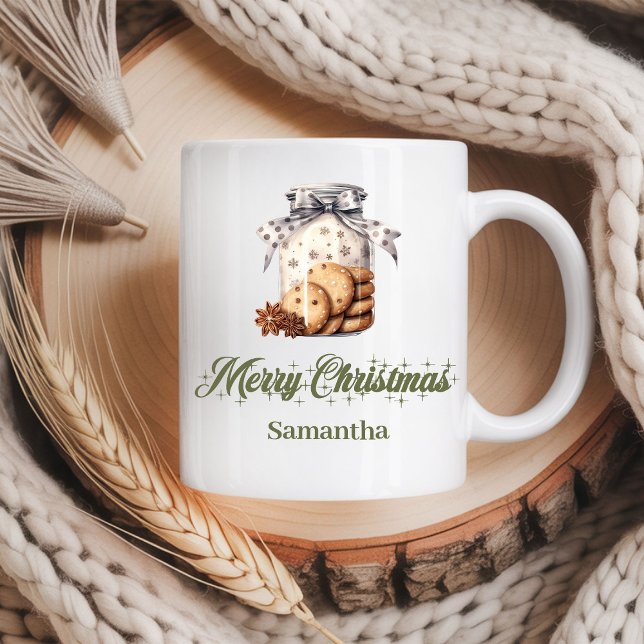 Café Caneca de Natal com Estilo Nórdico Presente Person (Nordic Style Christmas Mug Personalized Gift)
