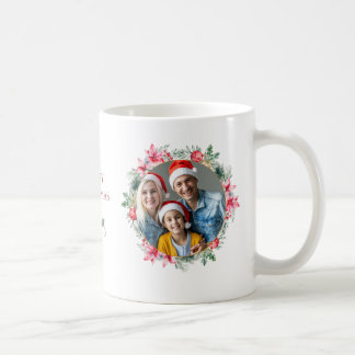 Café Caneca de Natal com Foto Personalizada da Família