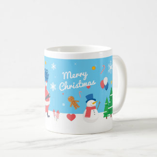 Café Caneca de Natal com Padrão