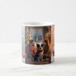 Café Caneca de Natal da Família com Border Collie – Hol