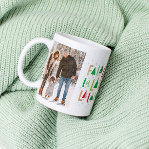 Café Caneca de Natal de Árvores Cheias