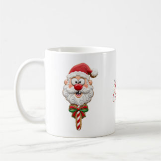 Café Caneca de Natal de Biscoito do Papai Noel