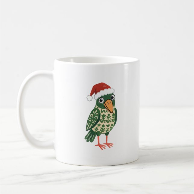 Café Caneca de Natal de Corvo Fofo (Esquerda)