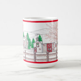 Café Caneca de Natal de Fazenda de 15oz