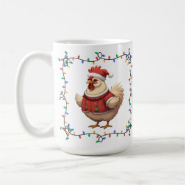 Café Caneca de Natal de Galinha
