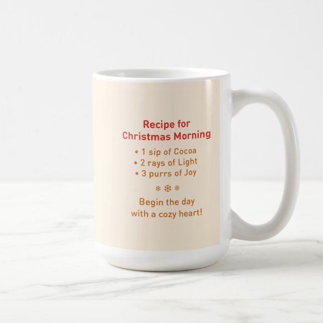 Café Caneca de Natal de Gato Fofo (Direita)