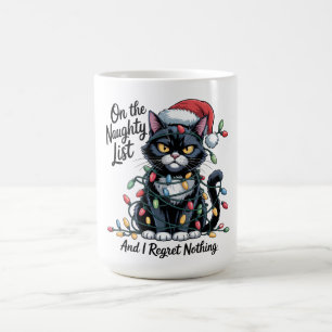 Café Caneca de Natal de Gato Malandro – Chapéu de Papai