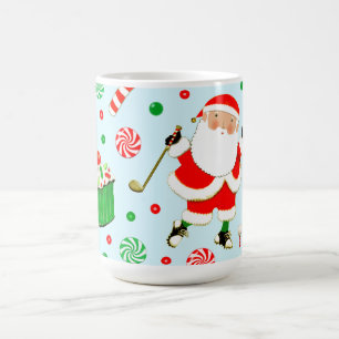 Café Caneca de Natal de Golfe Única