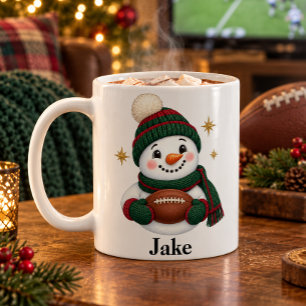 Café Caneca de Natal de Neve Personalizada para Fã de F