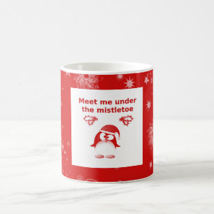 Café Caneca de Natal de Pinguim