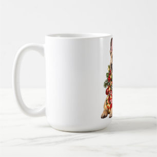 Café Caneca de Natal de Pug Engraçado