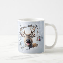 Café Caneca de Natal de Rena Fofa | Caneca de Inverno A