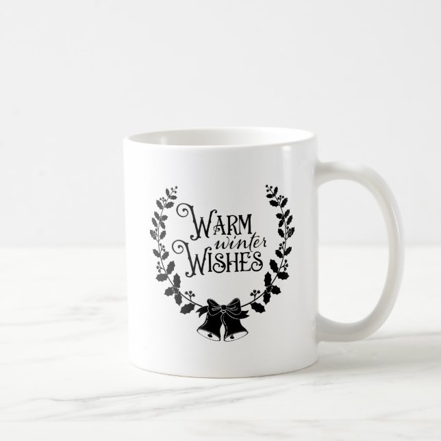 Café Caneca de Natal Desejos de Inverno Quente (Direita)