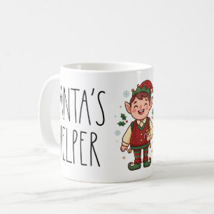 Café Caneca de Natal do Ajudante do Papai Noel