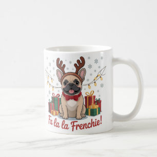 Café Caneca de Natal do Bulldog Francês – Fa La La Fren