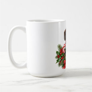 Café Caneca de Natal do Dachshund Festivo