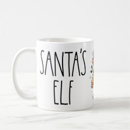 Café Caneca de Natal do Elfo do Papai Noel Fofo