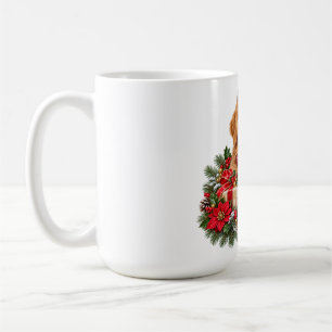 Café Caneca de Natal do Golden Retriever Aconchegante