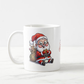 Café Caneca de Natal do Papai Noel