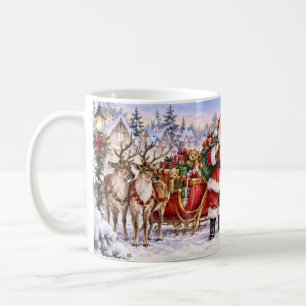 Café Caneca de Natal do Papai Noel