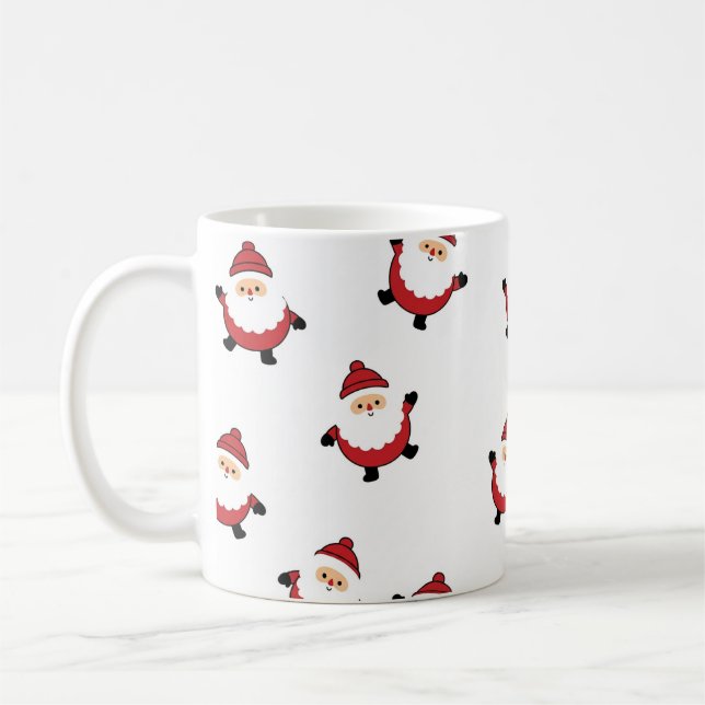 Café Caneca de Natal do Papai Noel Fofo (Esquerda)