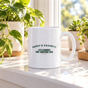 Café Caneca de Natal do Pequeno Rena Favorito do Papai