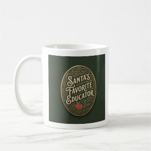 Café Caneca de Natal do Professor Favorito do Papai Noe