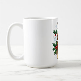 Café Caneca de Natal do Quebra-Nozes Alegre e Brilhante