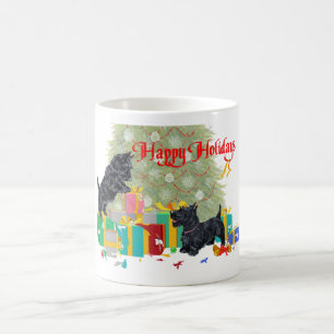 Café Caneca de Natal do Scottish Terrier
