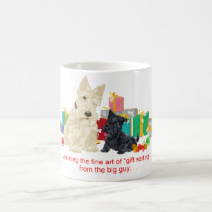 Café Caneca de Natal do Terrier Escocês