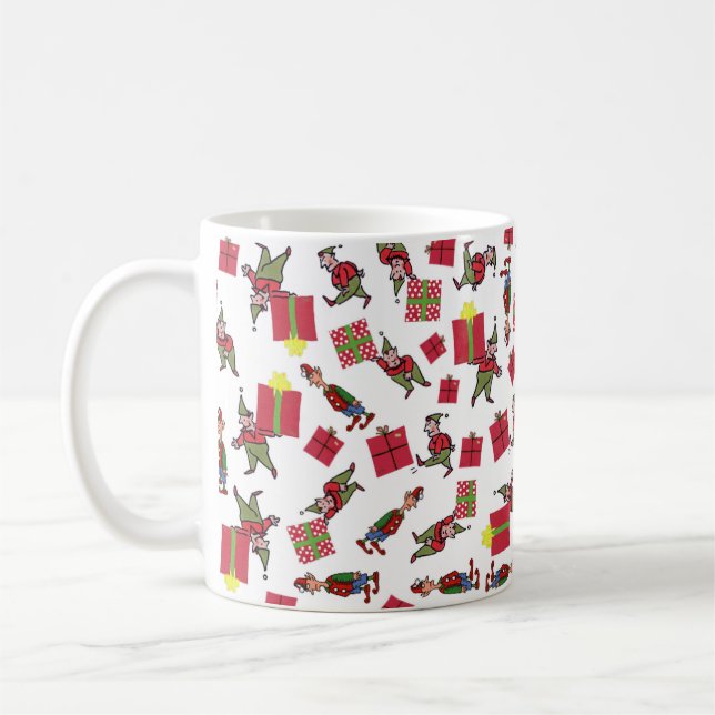 Café caneca de Natal Elves (Esquerda)