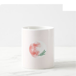Café Caneca de Natal em Aquarela - Vermelho e Verde