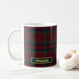 Café Caneca de Natal em Tartã Clássica Heritage