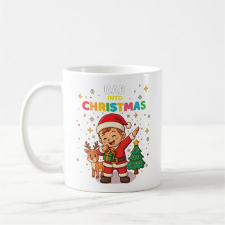 Café Caneca de Natal engraçada de criança do Papai Noel