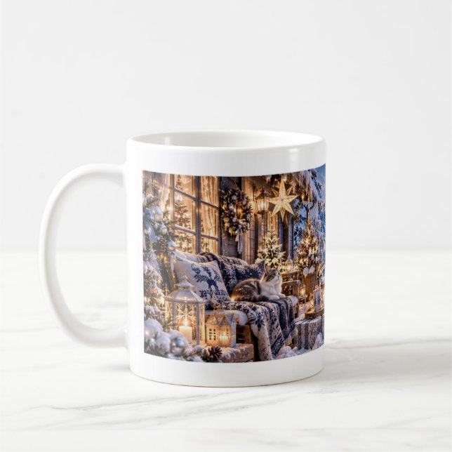 Café Caneca de Natal Escandinava (Esquerda)