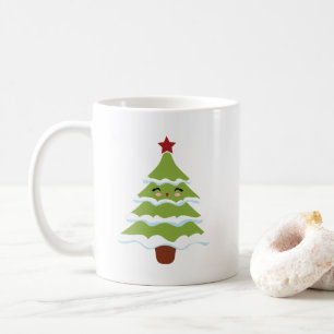 Café Caneca de Natal estilo Kawaii