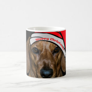 Café Caneca de Natal Feliz de Dachshund