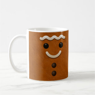 Café Caneca de Natal Fofa Biscoito de Gengibre