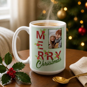 Café Caneca de Natal Foto Alegre