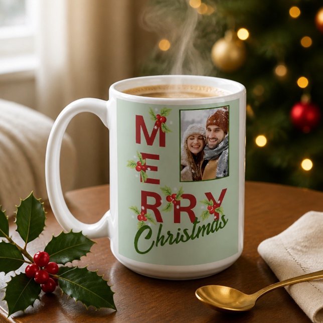 Café Caneca de Natal Foto Alegre (Criador carregado)