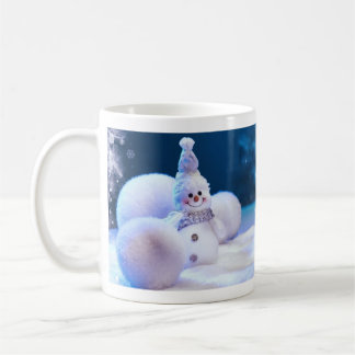 Café Caneca de Natal / Inverno de Boneco de Neve Fofo