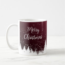 Café Caneca de Natal Merry Christmas Claret