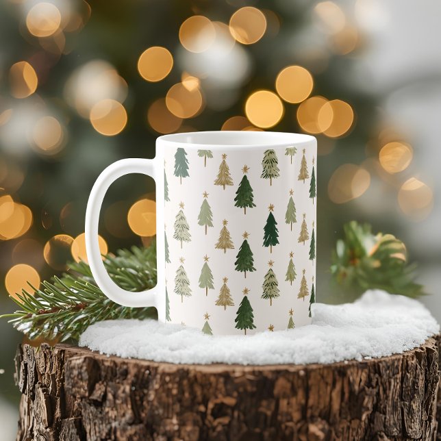 Café Caneca de Natal Minimalista Moderna (Criador carregado)