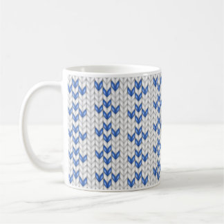 Café Caneca de Natal Ornamento de suéter feio Azul Bran